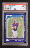 JJ McCarthy RR 2024 Donruss Optic Blue Glitter #235 RR (PSA 9) at PristineAuction.com