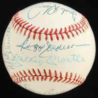"500 Home Run Club" OAL Baseball Signed By (12) With Mickey Mantle, Willie Mays, Hank Aaron, Ted Williams (Beckett) at PristineAuction.com