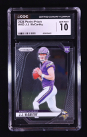 JJ McCarthy 2024 Panini Prizm #400 RC (CGC 10) at PristineAuction.com