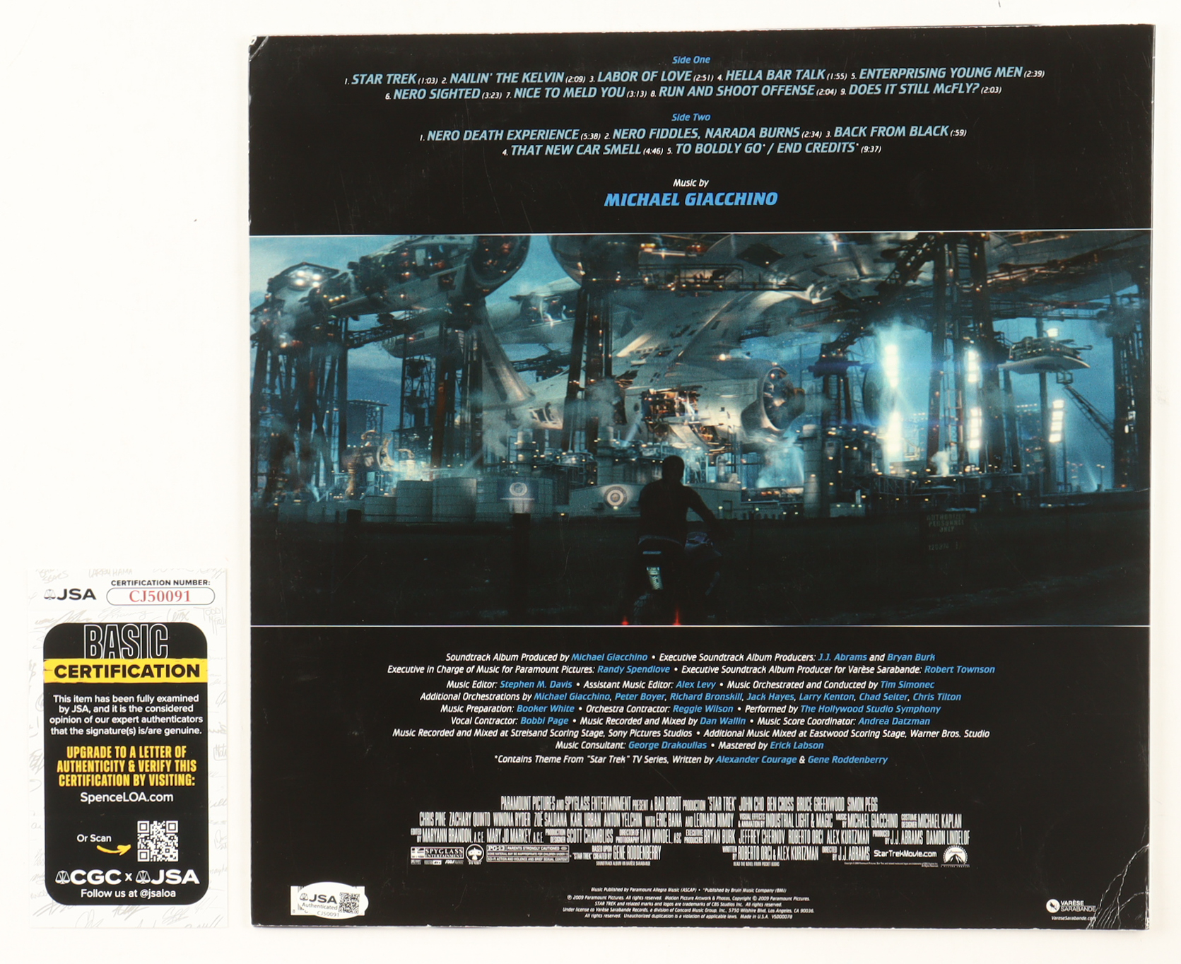 Michael Giacchino Signed "Star Trek (2009) Original Motion Picture Soundtrack" Vinyl Record Album (JSA) at PristineAuction.com Michael Giacchino Signed "Star Trek (2009) Original Motion Picture Soundtrack" Vinyl Record Album (JSA) at PristineAuction.com