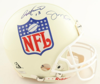"NFL QB Greats" NFL Shield Logo Authentic Full-Size Helmet Signed By (4) With Johnny Unitas, Dan Marino, Joe Namath & Joe Montana Inscribed "X12" (Beckett) at PristineAuction.com