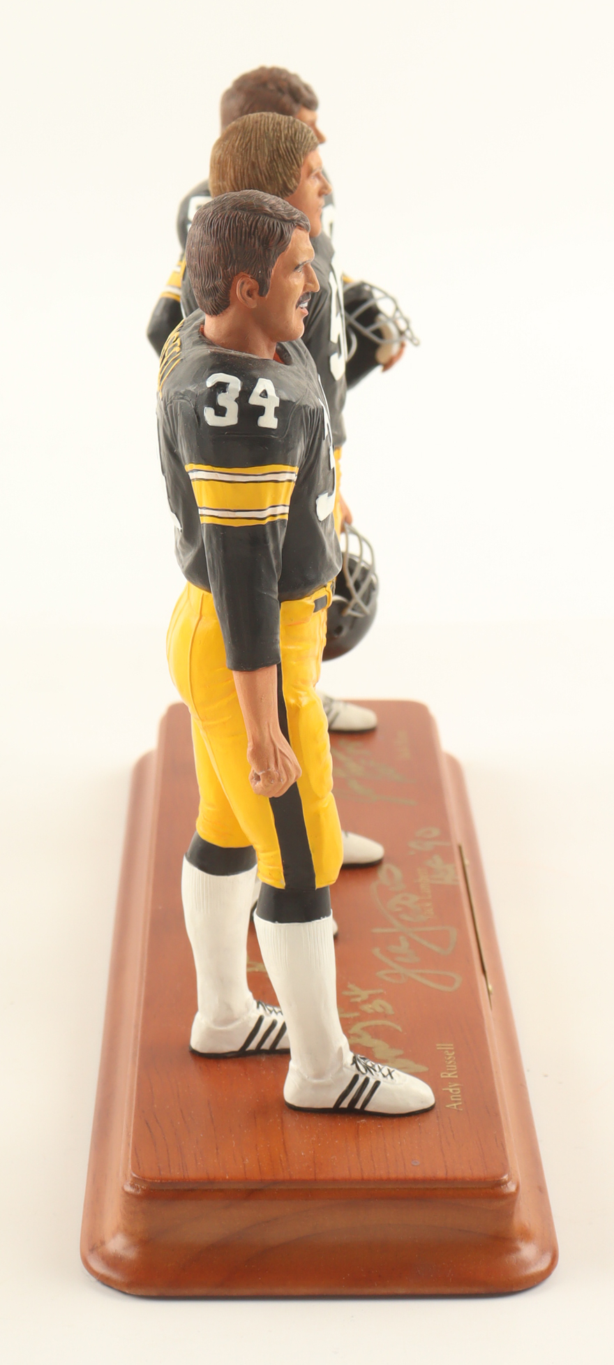 Andy Russell, Jack Lambert & Jack Ham Signed Steelers "The Linebackers" Statue Set Inscribed "HOF 90" & "HOF 88" (Beckett) at PristineAuction.com Andy Russell, Jack Lambert & Jack Ham Signed Steelers "The Linebackers" Statue Set Inscribed "HOF 90" & "HOF 88" (Beckett) at PristineAuction.com