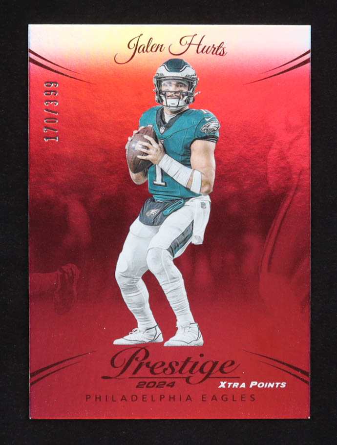 Jalen Hurts 2024 Prestige Xtra Points Premium Red #238 #170/399 at PristineAuction.com Jalen Hurts 2024 Prestige Xtra Points Premium Red #238 #170/399 at PristineAuction.com