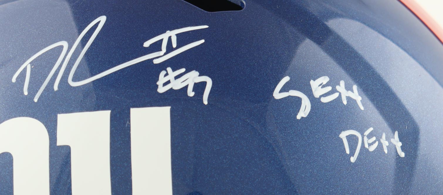 Dexter Lawrence II Signed Giants Full-Size Speed Helmet Inscribed "Sexy Dexy" (Beckett) at PristineAuction.com Dexter Lawrence II Signed Giants Full-Size Speed Helmet Inscribed "Sexy Dexy" (Beckett) at PristineAuction.com