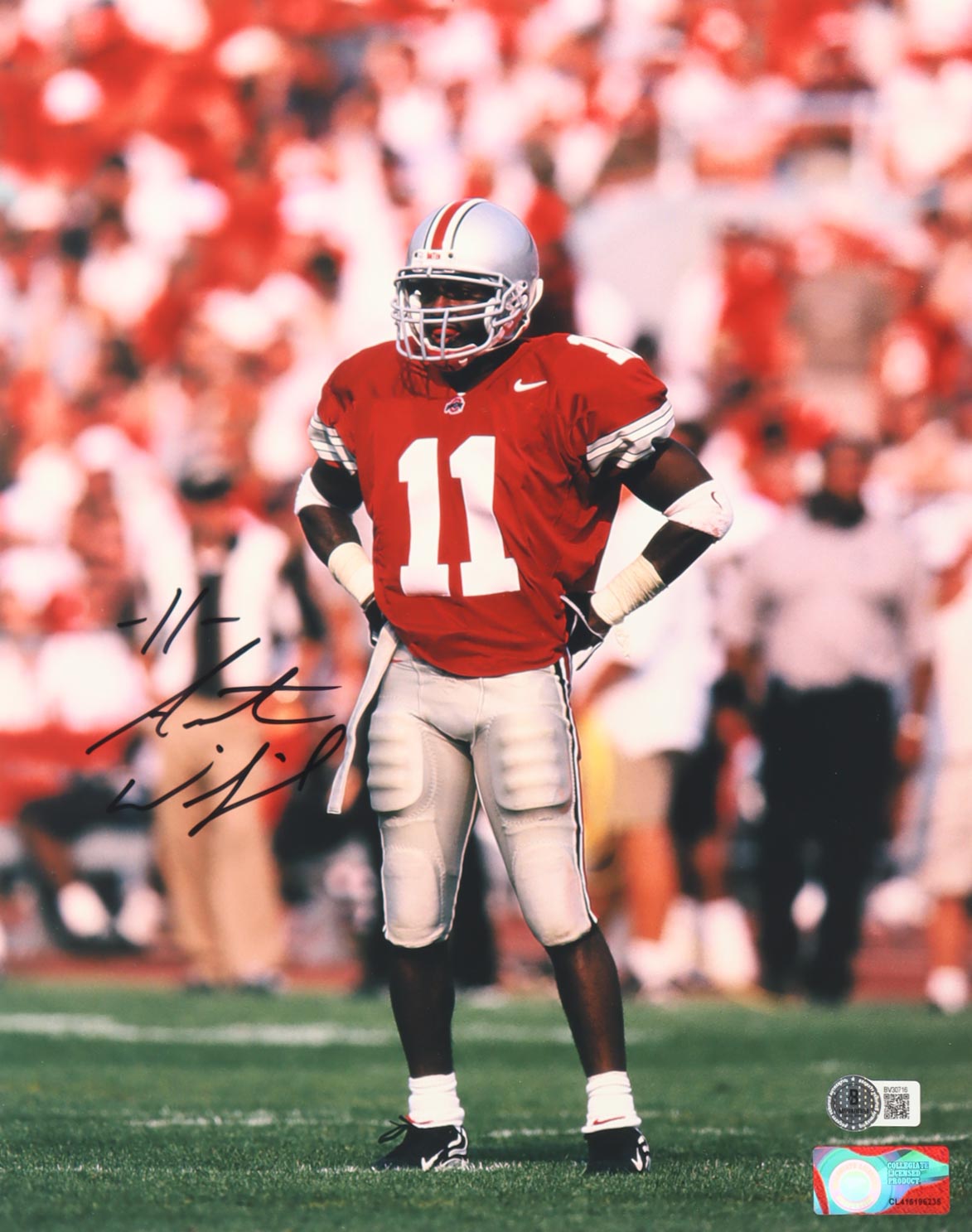 Antoine Winfield Signed Ohio State Buckeyes 11x14 Photo (Beckett) at PristineAuction.com Antoine Winfield Signed Ohio State Buckeyes 11x14 Photo (Beckett) at PristineAuction.com