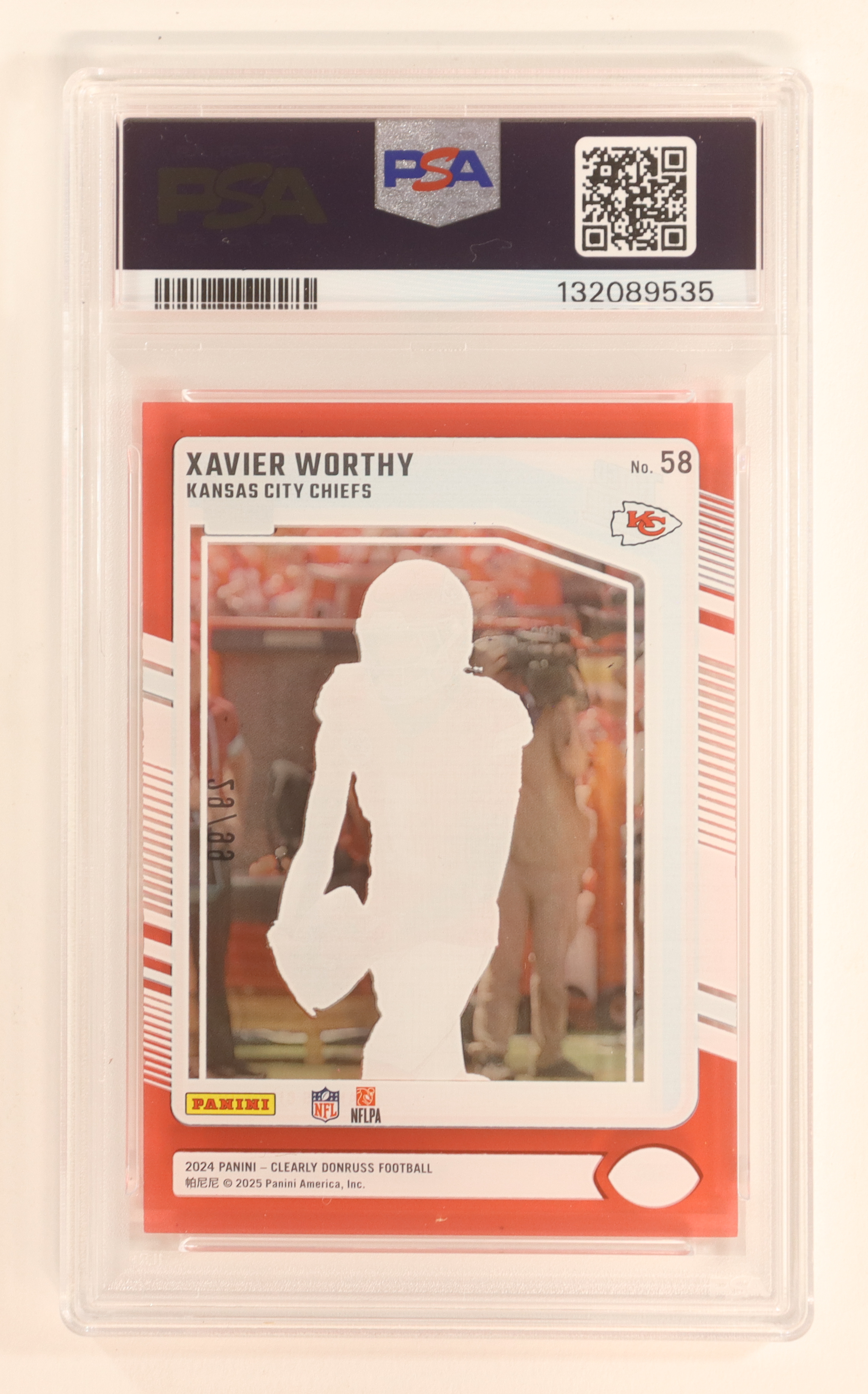 Xavier Worthy 2024 Clearly Donruss Red #58 RR (PSA 9) at PristineAuction.com Xavier Worthy 2024 Clearly Donruss Red #58 RR (PSA 9) at PristineAuction.com