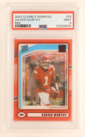 Xavier Worthy 2024 Clearly Donruss Red #58 RR (PSA 9) at PristineAuction.com