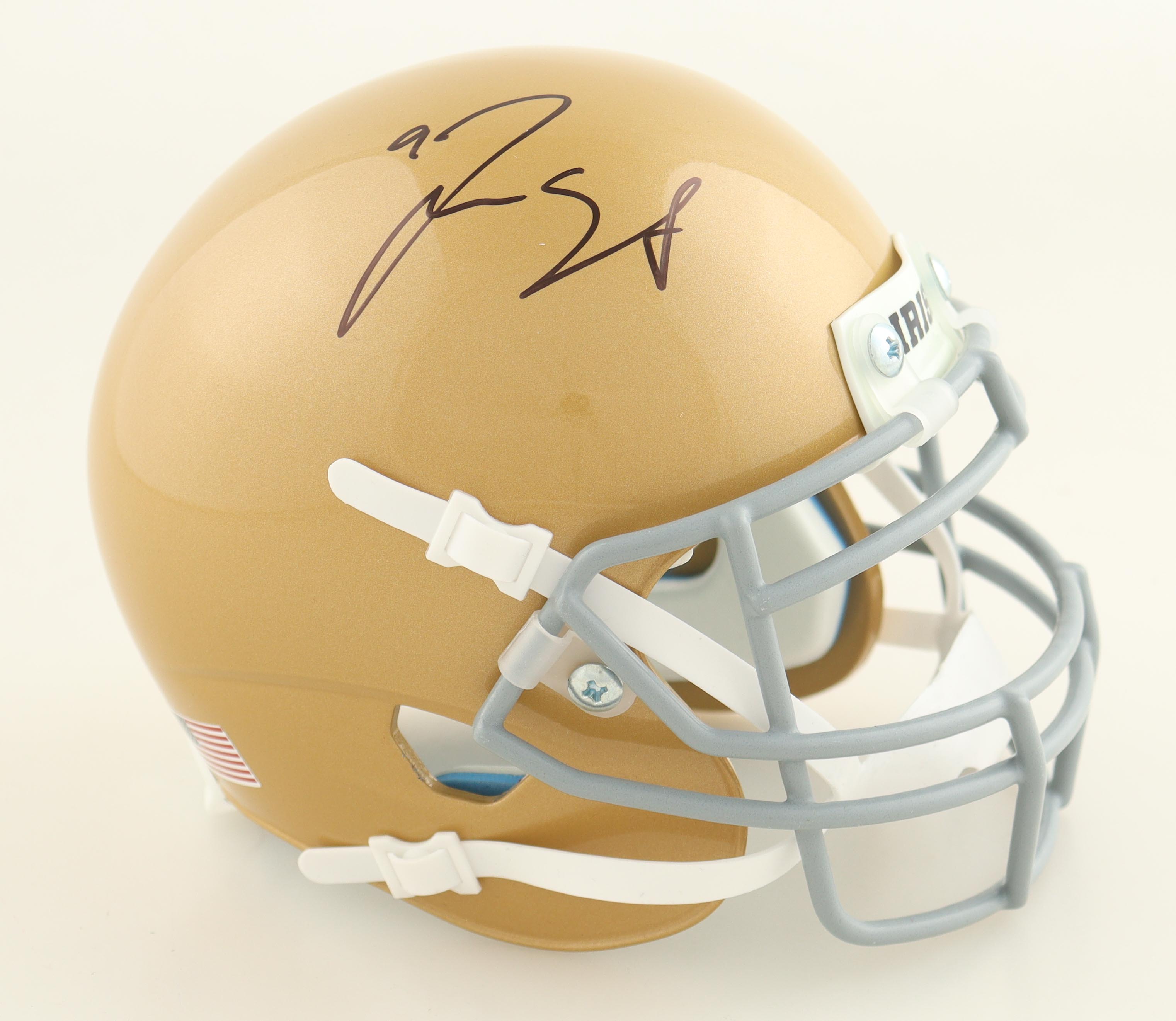 Jaylon Smith Signed Notre Dame Fighting Irish Mini Helmet (Playball) at PristineAuction.com Jaylon Smith Signed Notre Dame Fighting Irish Mini Helmet (Playball) at PristineAuction.com