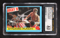Dolph Lundgren 1985 Topps Rocky IV Dynamic Punch! #19 (CGC | Autograph Graded CGC 10) at PristineAuction.com