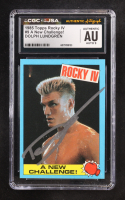 Dolph Lundgren 1985 Topps Rocky IV A New Challenge! #9 (CGC | Autograph Graded CGC 9) at PristineAuction.com