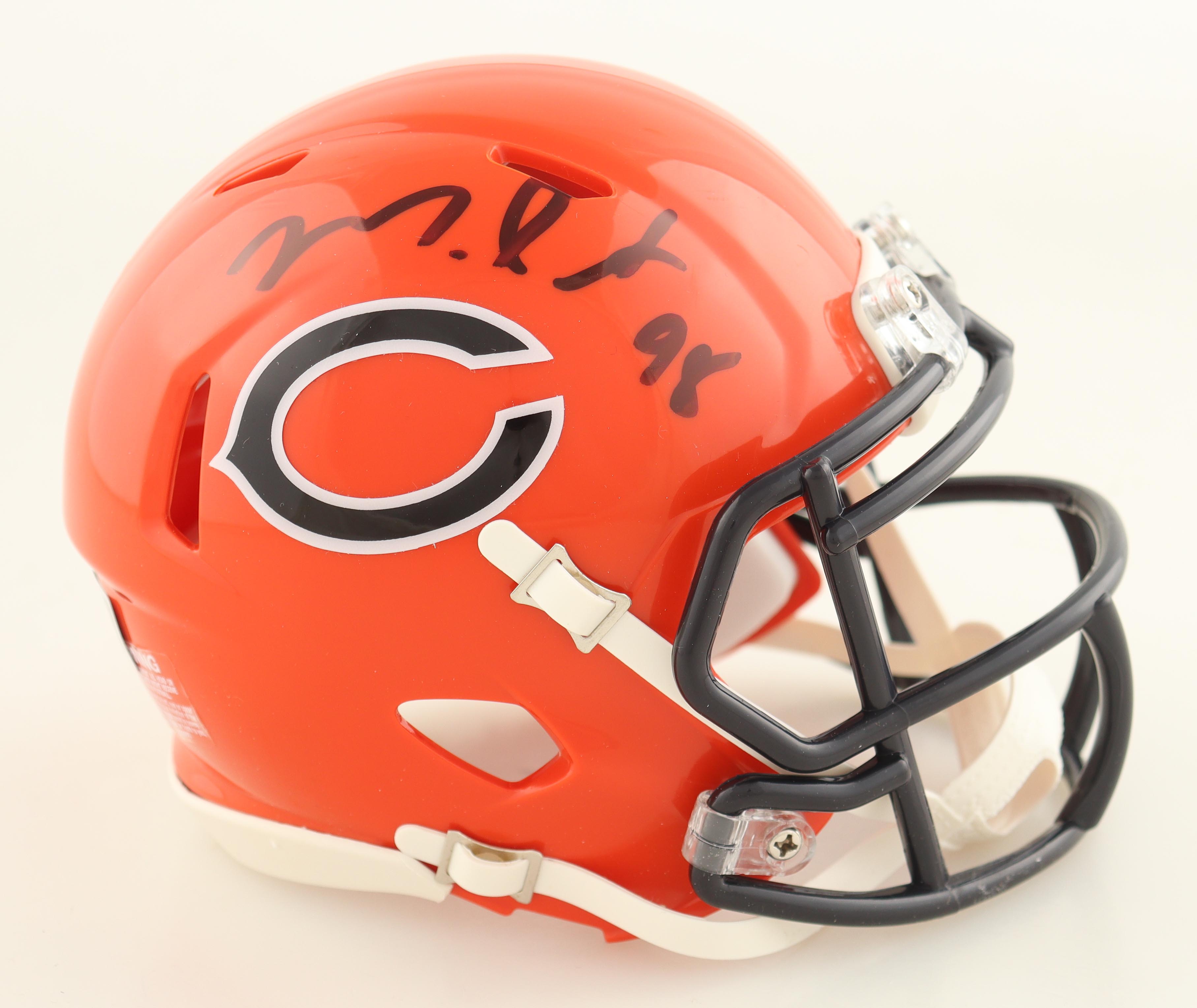 Montez Sweat Signed Bears Orange Alternate Speed Mini Helmet (Beckett) at PristineAuction.com Montez Sweat Signed Bears Orange Alternate Speed Mini Helmet (Beckett) at PristineAuction.com