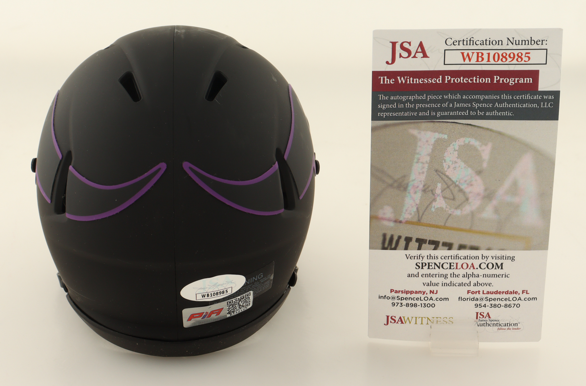 Joshua Dobbs Signed Vikings Eclipse Alternate Speed Mini Helmet (JSA) at PristineAuction.com Joshua Dobbs Signed Vikings Eclipse Alternate Speed Mini Helmet (JSA) at PristineAuction.com