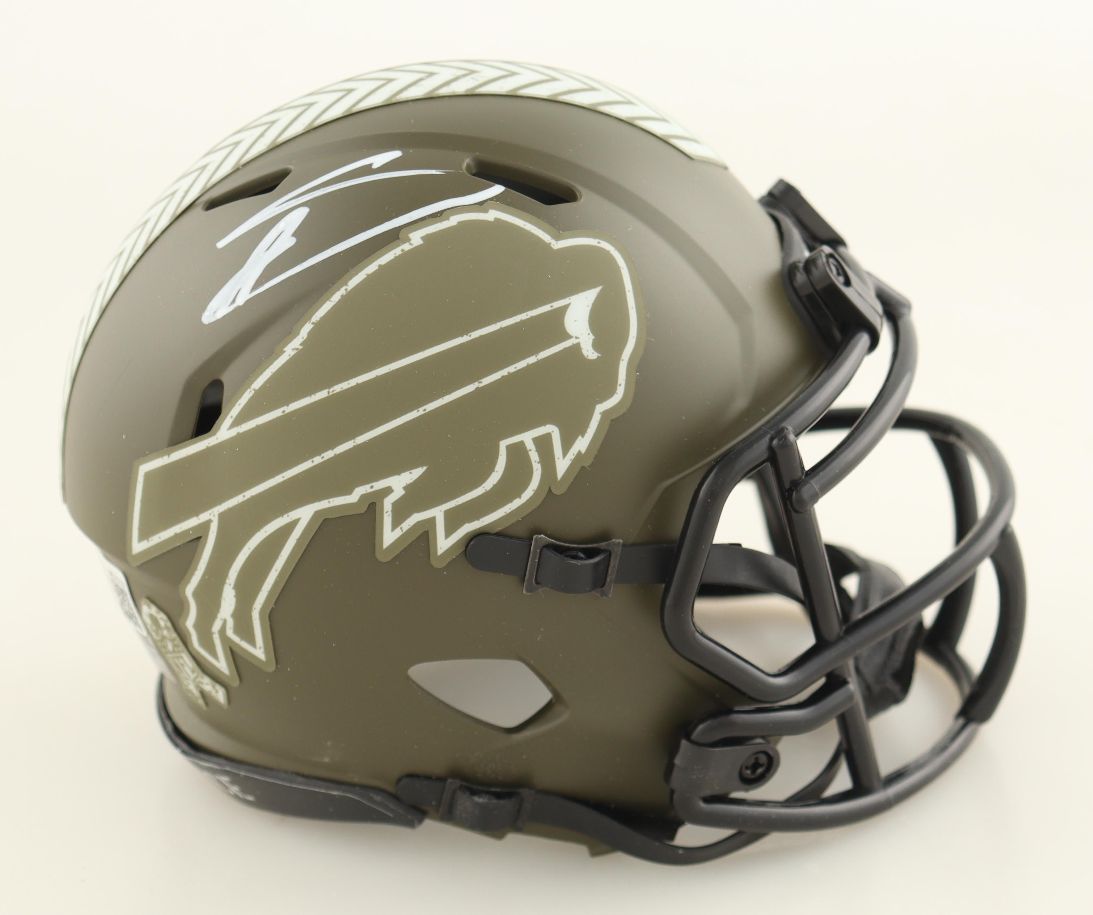 Stefon Diggs Signed Bills Salute to Service Alternate Speed Mini Helmet (Beckett) at PristineAuction.com Stefon Diggs Signed Bills Salute to Service Alternate Speed Mini Helmet (Beckett) at PristineAuction.com