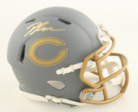 D'Andre Swift Signed Bears Slate Alternate Speed Mini Helmet (JSA) at PristineAuction.com
