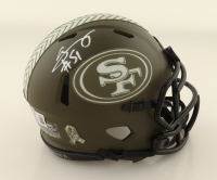 Azeez Al-Shaair Signed 49ers Salute To Service Alternate Speed Mini Helmet (Beckett) at PristineAuction.com