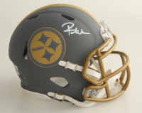 Roman Wilson Signed Steelers Slate Alternate Speed Mini Helmet (Beckett) at PristineAuction.com