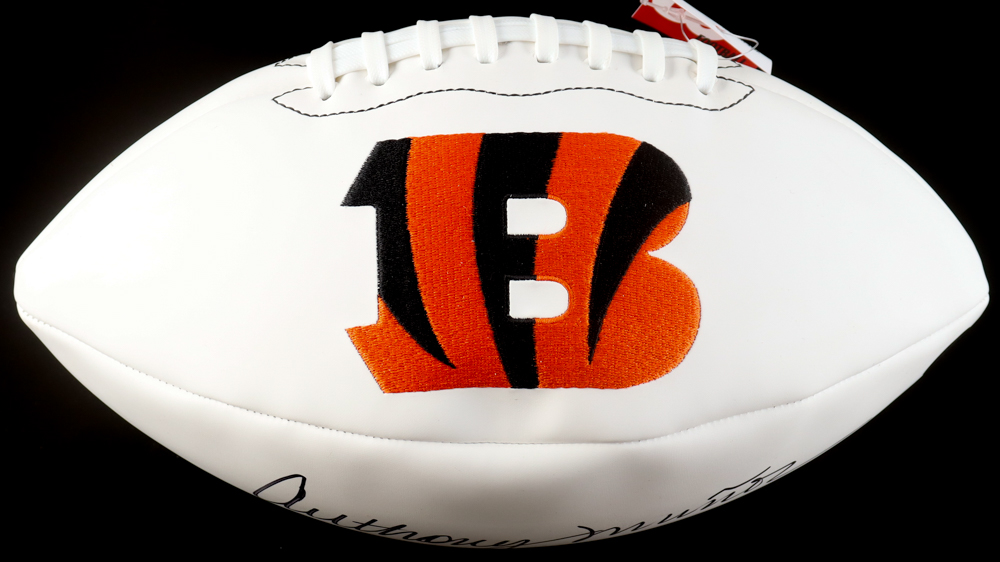 Anthony Munoz Signed Bengals Logo Football (Authentic Ink) at PristineAuction.com Anthony Munoz Signed Bengals Logo Football (Authentic Ink) at PristineAuction.com