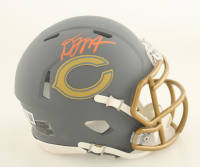 DJ Moore Signed Bears Slate Alternate Speed Mini Helmet (Beckett) at PristineAuction.com