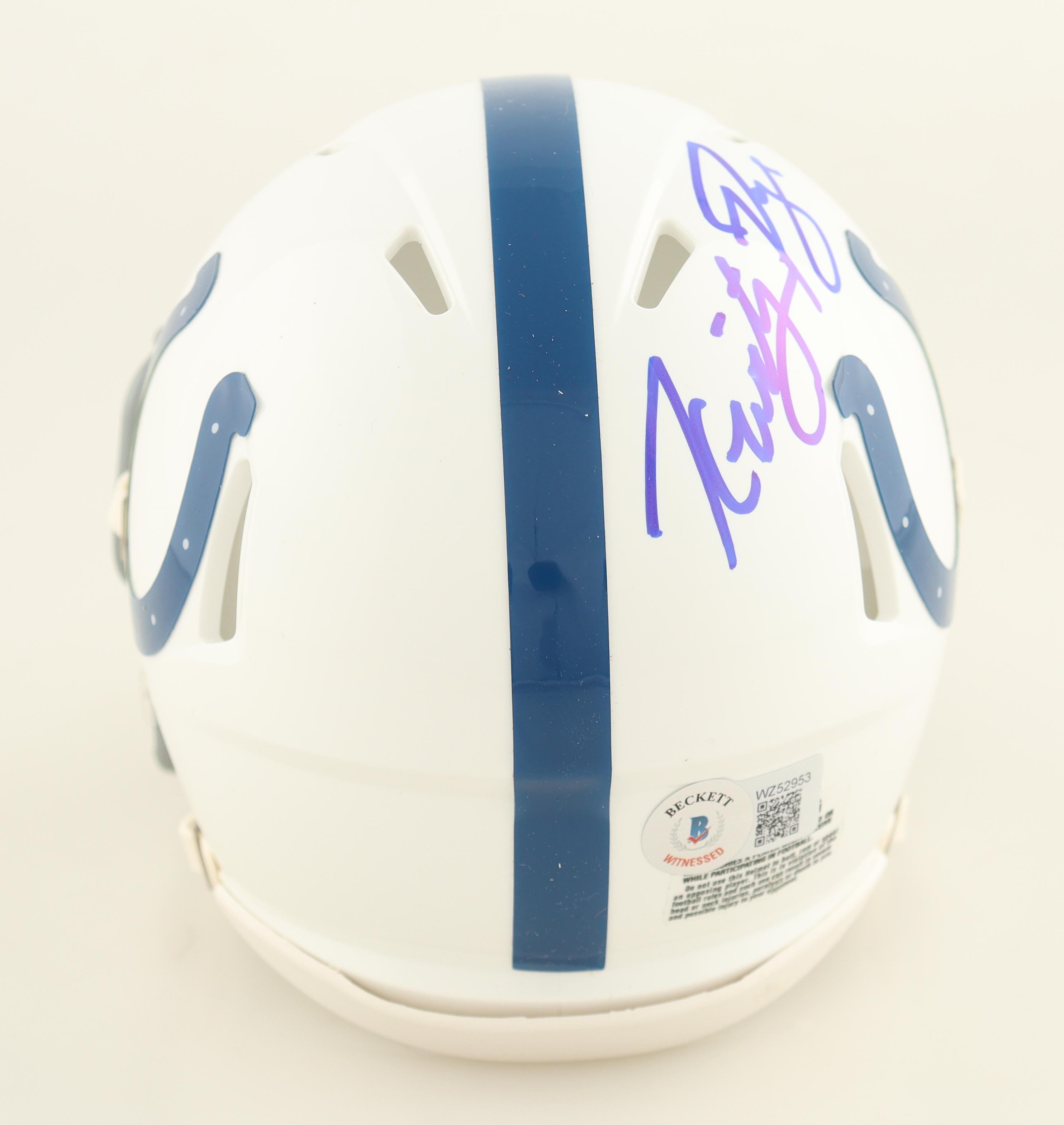 Kwity Paye Signed Colts Speed Mini Helmet (Beckett) at PristineAuction.com Kwity Paye Signed Colts Speed Mini Helmet (Beckett) at PristineAuction.com