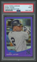 Derek Jeter 2013 Topps Chrome Purple Refractor #10 (PSA 9) at PristineAuction.com