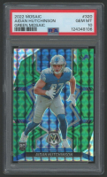 Aidan Hutchinson 2022 Mosaic Mosaic Green #320 RC (PSA 10) at PristineAuction.com