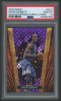 Kevin Garnett 2023 Finest Showstoppers Purple Checkerboard #SS17 #9/125 (PSA 10) at PristineAuction.com