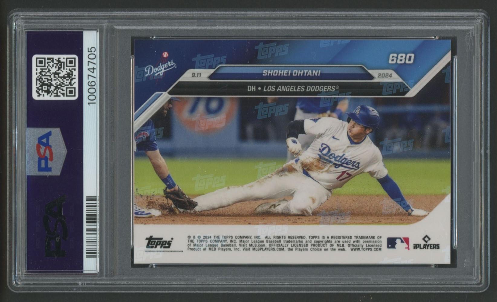 Shohei Ohtani 2024 Topps Now #680 (PSA 10) at PristineAuction.com Shohei Ohtani 2024 Topps Now #680 (PSA 10) at PristineAuction.com