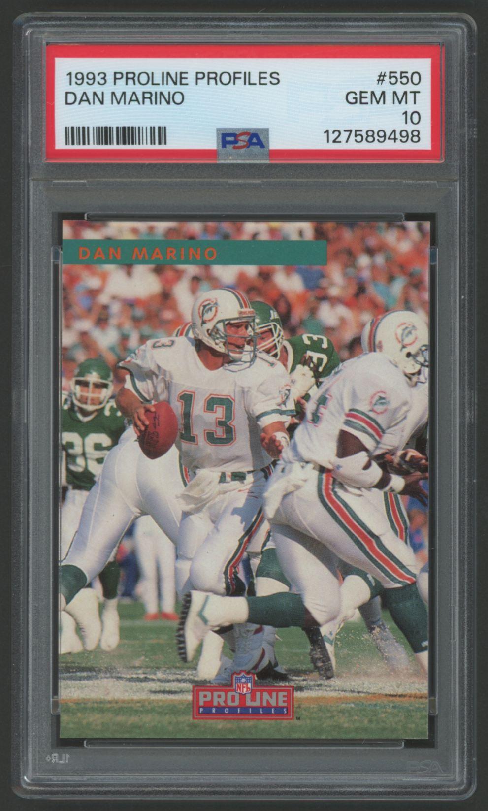 Dan Marino 1993 Proline Profiles #550 (PSA 10) at PristineAuction.com Dan Marino 1993 Proline Profiles #550 (PSA 10) at PristineAuction.com