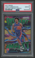 Cade Cunningham 2021 Panini Prizm Instant Impact Green #1 RC (PSA 10) at PristineAuction.com