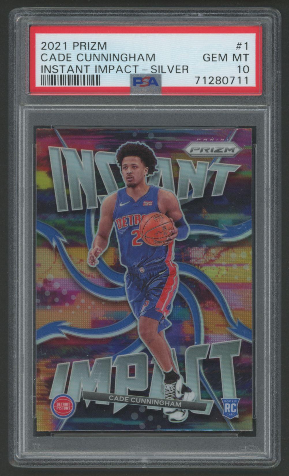 Cade Cunningham 2021 Panini Prizm Instant Impact Silver #1 (PSA 10) at PristineAuction.com Cade Cunningham 2021 Panini Prizm Instant Impact Silver #1 (PSA 10) at PristineAuction.com