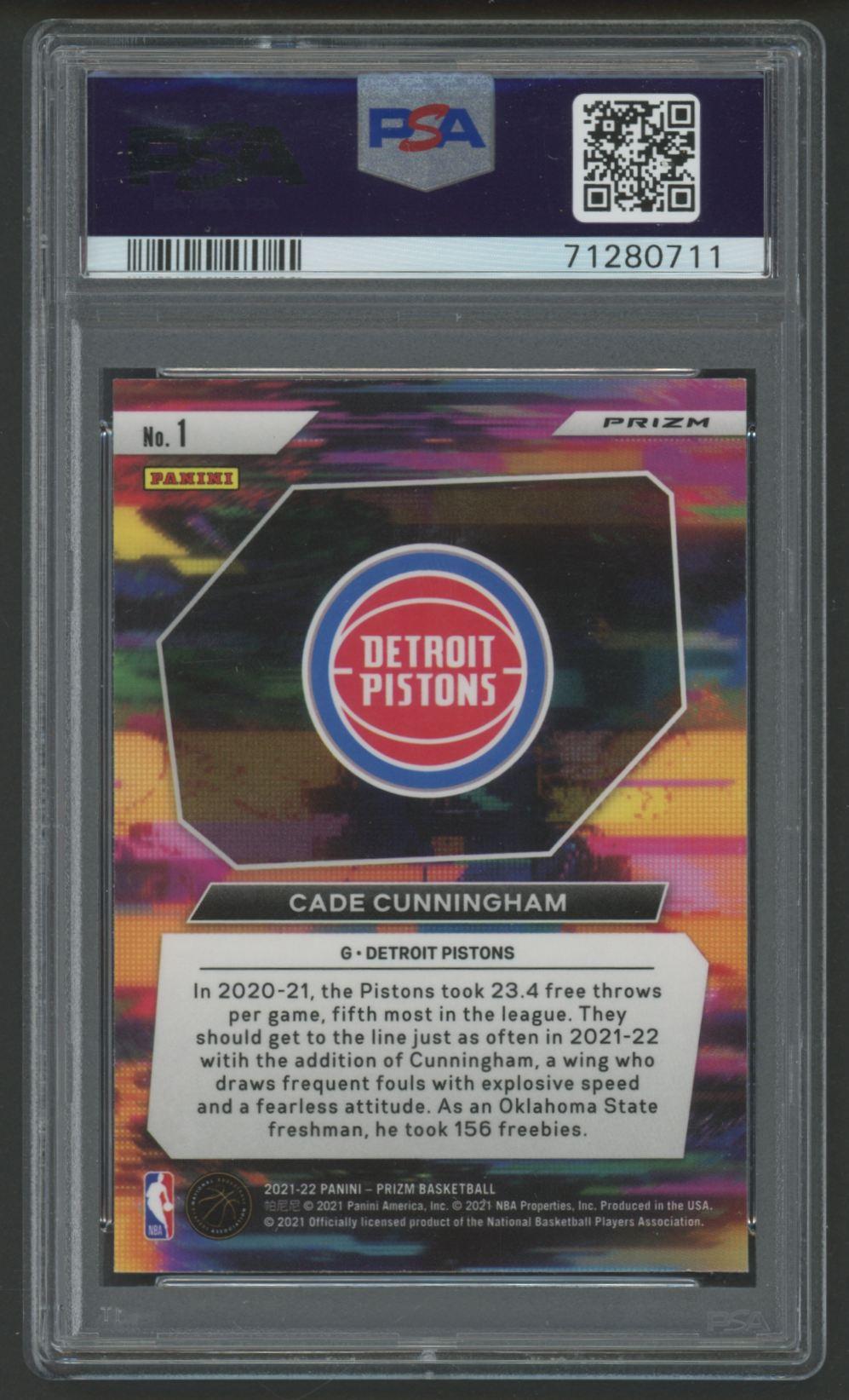 Cade Cunningham 2021 Panini Prizm Instant Impact Silver #1 (PSA 10) at PristineAuction.com Cade Cunningham 2021 Panini Prizm Instant Impact Silver #1 (PSA 10) at PristineAuction.com