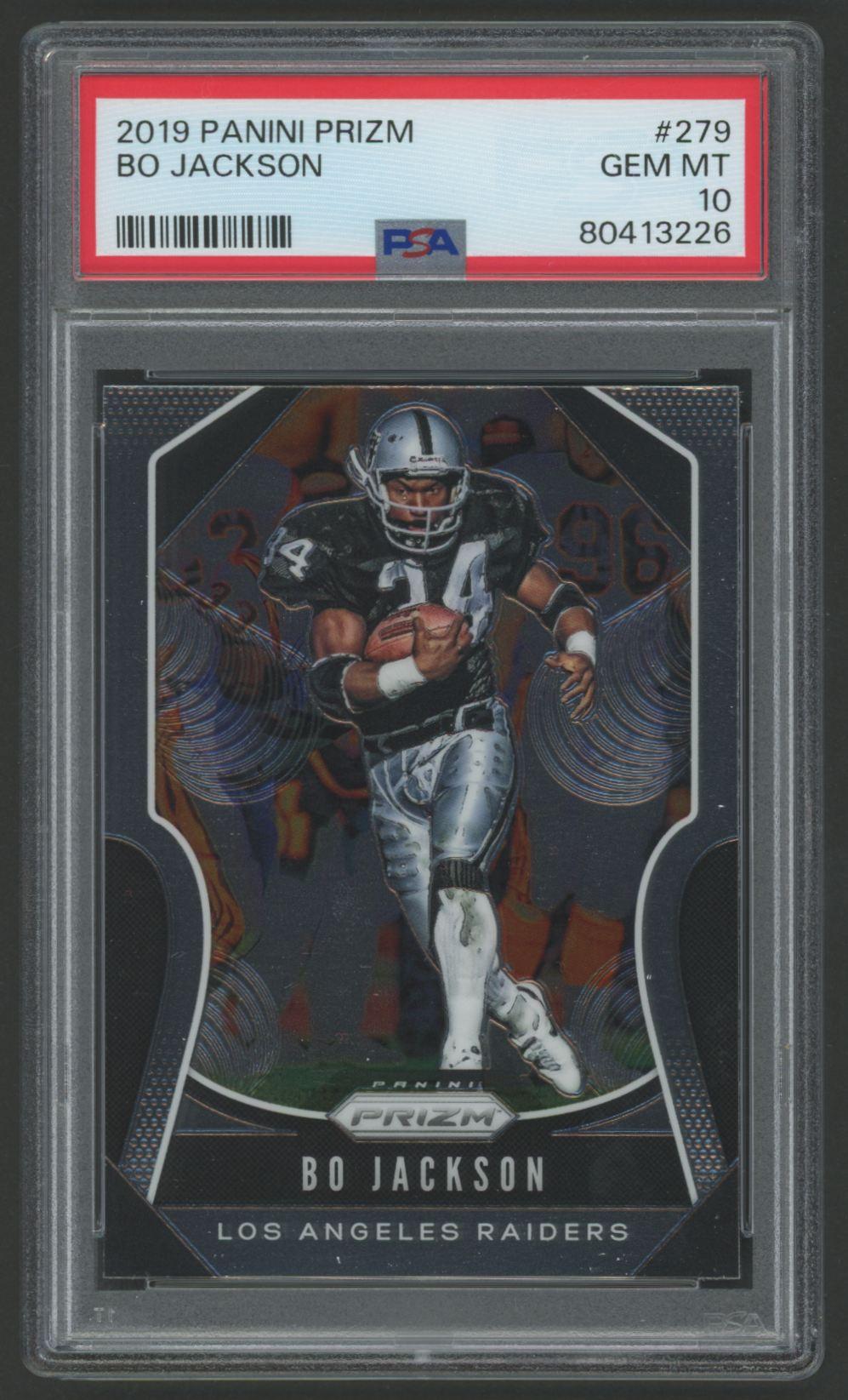 Bo Jackson 2019 Panini Prizm #279 (PSA 10) at PristineAuction.com Bo Jackson 2019 Panini Prizm #279 (PSA 10) at PristineAuction.com