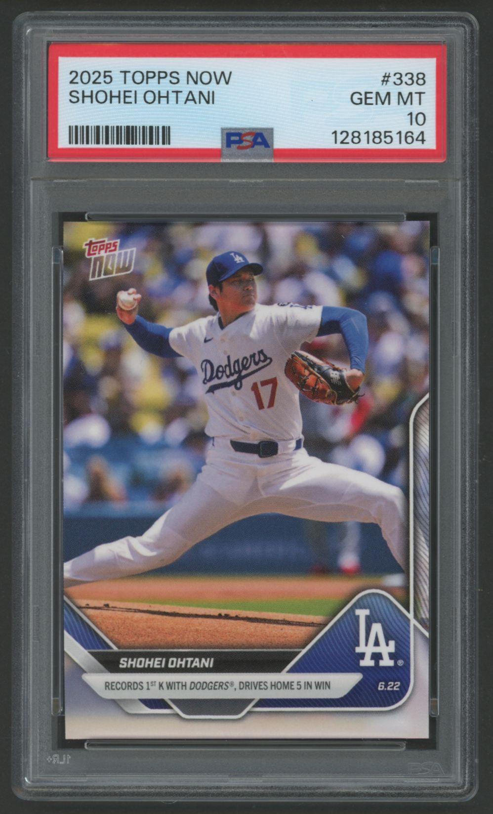 Shohei Ohtani 2025 Topps Now #338 (PSA 10) at PristineAuction.com Shohei Ohtani 2025 Topps Now #338 (PSA 10) at PristineAuction.com