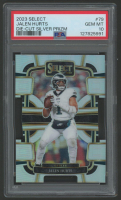 Jalen Hurts 2023 Select Die Cut Silver Prizm #79 (PSA 10) at PristineAuction.com