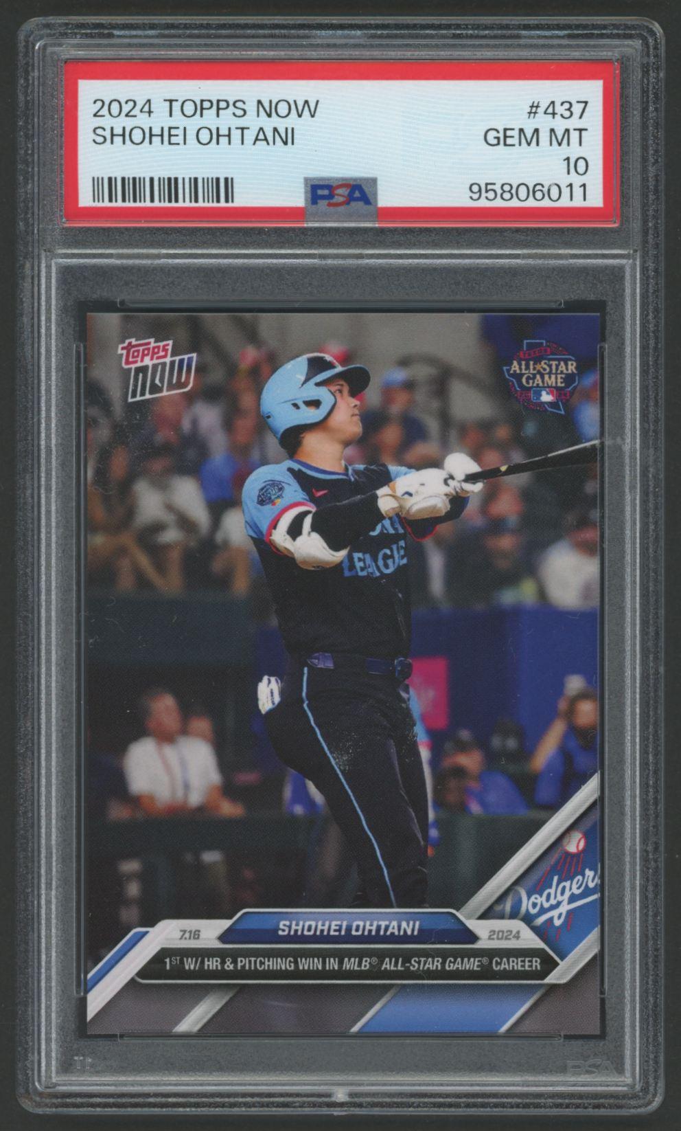 Shohei Ohtani 2024 Topps Now #437 (PSA 10) at PristineAuction.com Shohei Ohtani 2024 Topps Now #437 (PSA 10) at PristineAuction.com