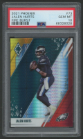 Jalen Hurts 2021 Phoenix Fire Burst #73 (PSA 10) at PristineAuction.com