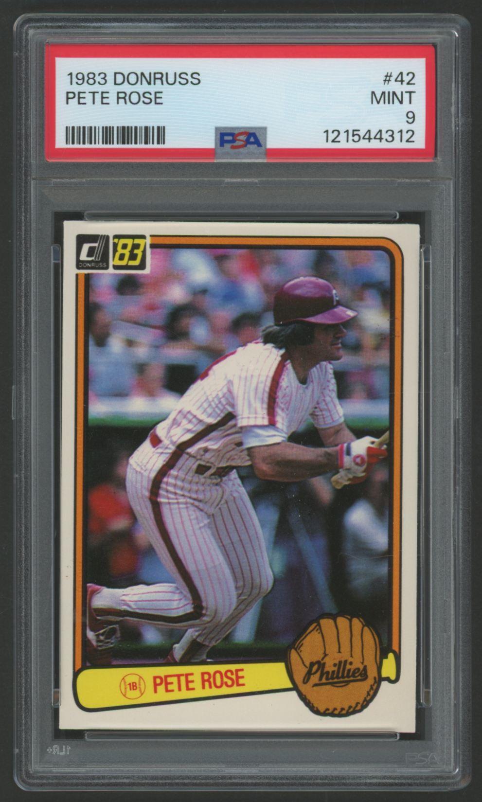 Pete Rose 1983 Donruss #42 (PSA 9) at PristineAuction.com Pete Rose 1983 Donruss #42 (PSA 9) at PristineAuction.com