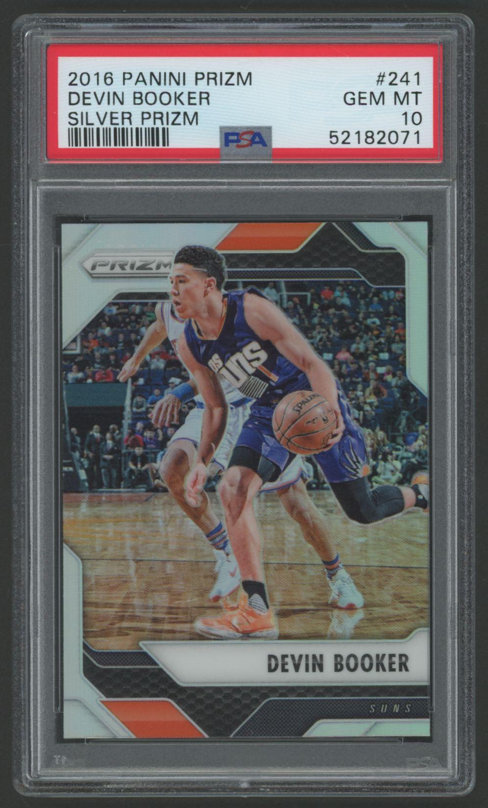 Devin Booker 2016 Panini Prizm Silver Prizm #241 (PSA 10) at PristineAuction.com Devin Booker 2016 Panini Prizm Silver Prizm #241 (PSA 10) at PristineAuction.com