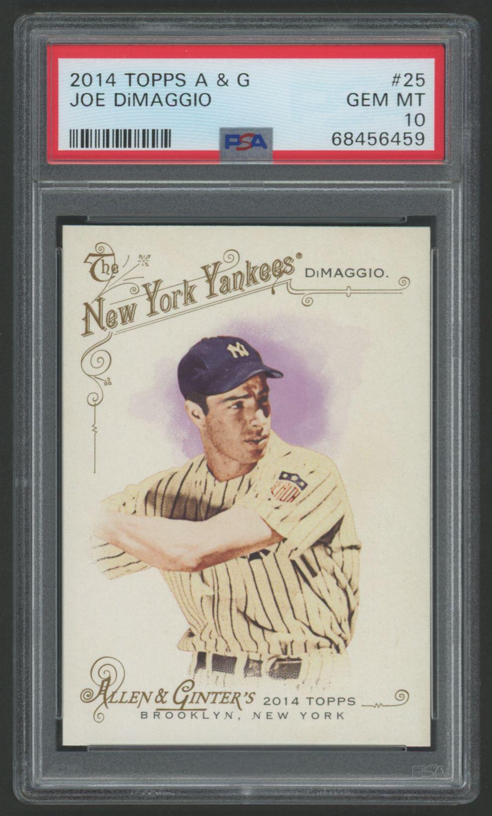 Joe DiMaggio 2014 Topps Allen & Ginter #25 (PSA 10) at PristineAuction.com Joe DiMaggio 2014 Topps Allen & Ginter #25 (PSA 10) at PristineAuction.com