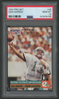 Dan Marino 1991 Pro Set #25 (PSA 10) at PristineAuction.com