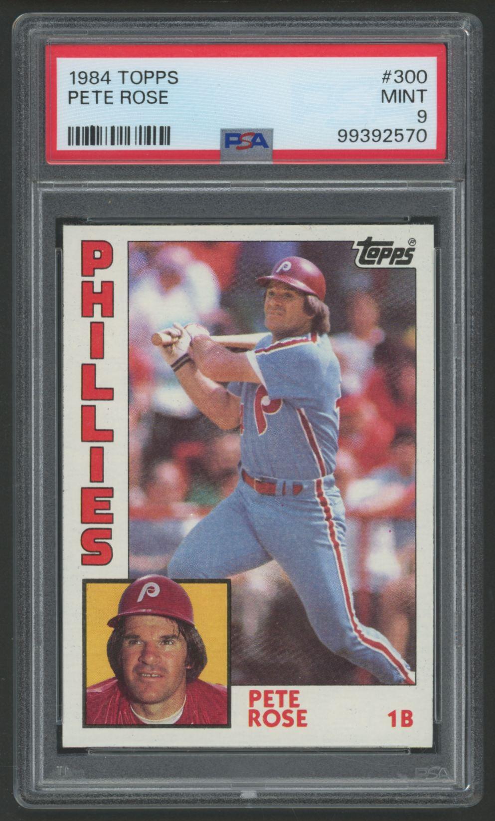 Pete Rose 1984 Topps #300 (PSA 9) at PristineAuction.com Pete Rose 1984 Topps #300 (PSA 9) at PristineAuction.com