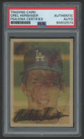 Orel Hershiser Signed 1986 Sportflics #9 (PSA) at PristineAuction.com