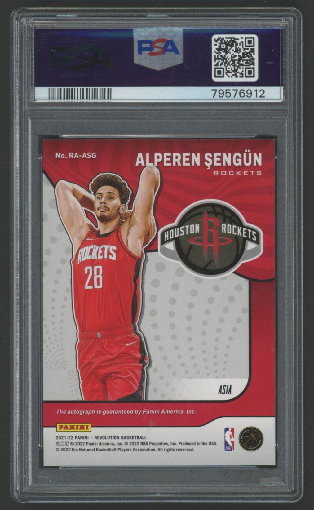 Alperen Sengun 2021 Revolution Rookie Autograph Asia #RAASG RC (PSA 9) at PristineAuction.com Alperen Sengun 2021 Revolution Rookie Autograph Asia #RAASG RC (PSA 9) at PristineAuction.com