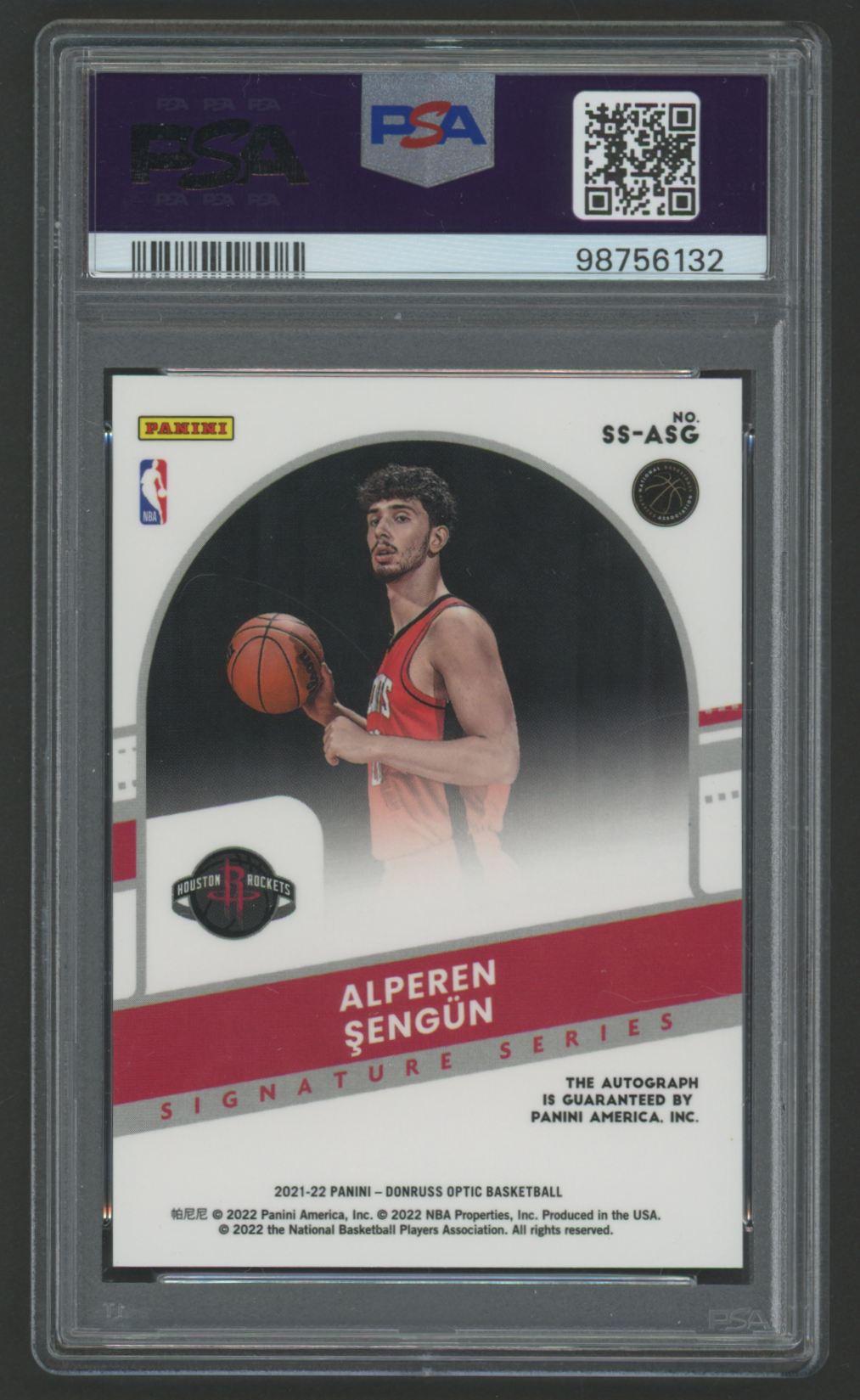 Alperen Sengun 2021 Donruss Optic Rookie Signature Series #SSASG (PSA 9) at PristineAuction.com Alperen Sengun 2021 Donruss Optic Rookie Signature Series #SSASG (PSA 9) at PristineAuction.com