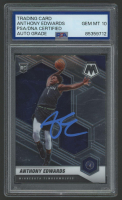 Anthony Edwards Signed 2020 Panini Mosaic #201 RC (PSA | Auto 10) at PristineAuction.com