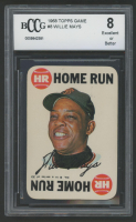 Willie Mays 1968 Topps Game #8 (BCCG 8) at PristineAuction.com