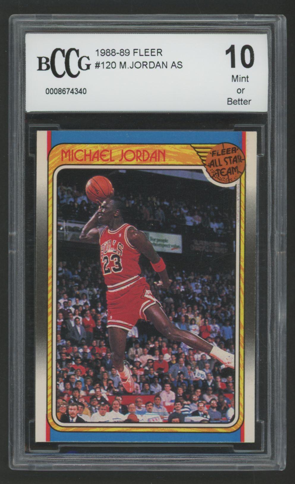 Michael Jordan 1988-89 Fleer #120 (BCCG 10) at PristineAuction.com Michael Jordan 1988-89 Fleer #120 (BCCG 10) at PristineAuction.com