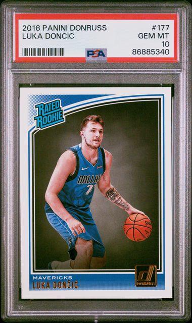 Luka Doncic 2018 Donruss RR #177 RC (PSA 10) at PristineAuction.com Luka Doncic 2018 Donruss RR #177 RC (PSA 10) at PristineAuction.com