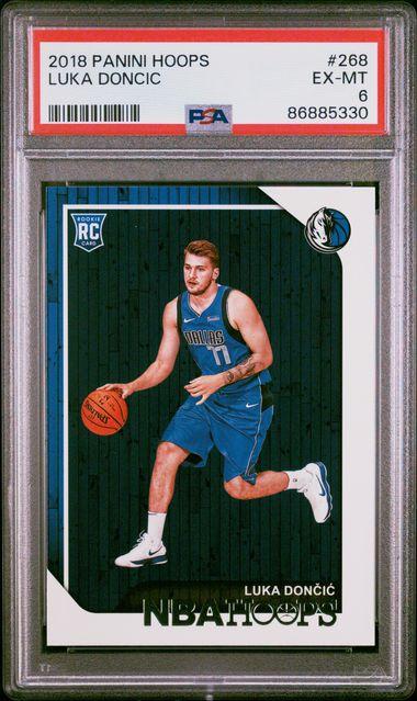 Luka Doncic 2018 Hoops #268 (PSA 6) at PristineAuction.com Luka Doncic 2018 Hoops #268 (PSA 6) at PristineAuction.com
