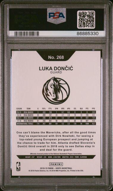 Luka Doncic 2018 Hoops #268 (PSA 6) at PristineAuction.com Luka Doncic 2018 Hoops #268 (PSA 6) at PristineAuction.com